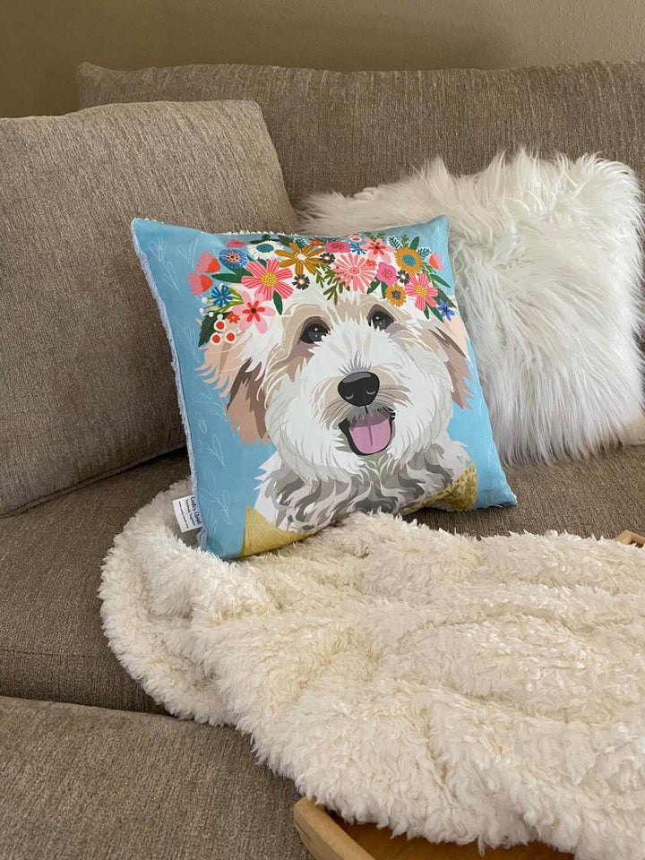Goldendoodle Dog Pillow - Dacus Doodles