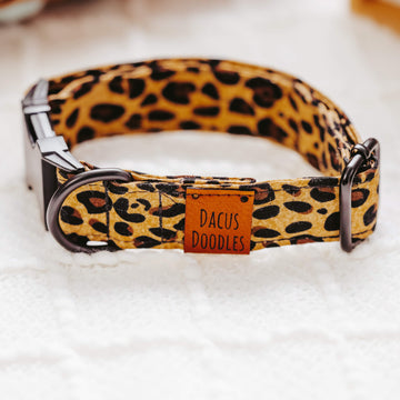 The Mia Leopard Dog Collar