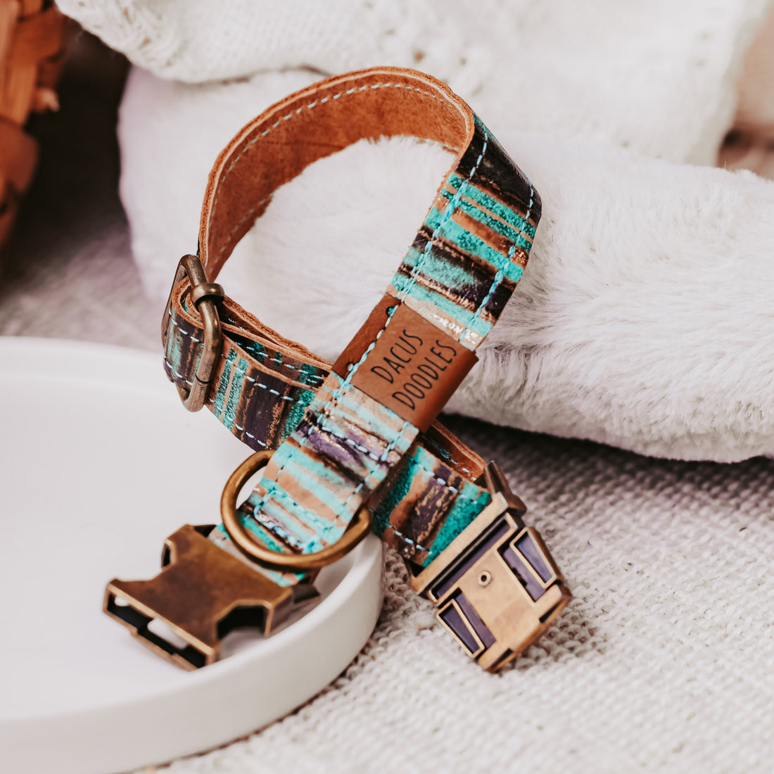 handcrafted dog collar dacus doodles