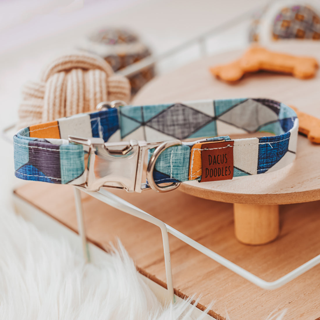 The Tucker Cotton Designer Dog Collar - Dacus Doodles