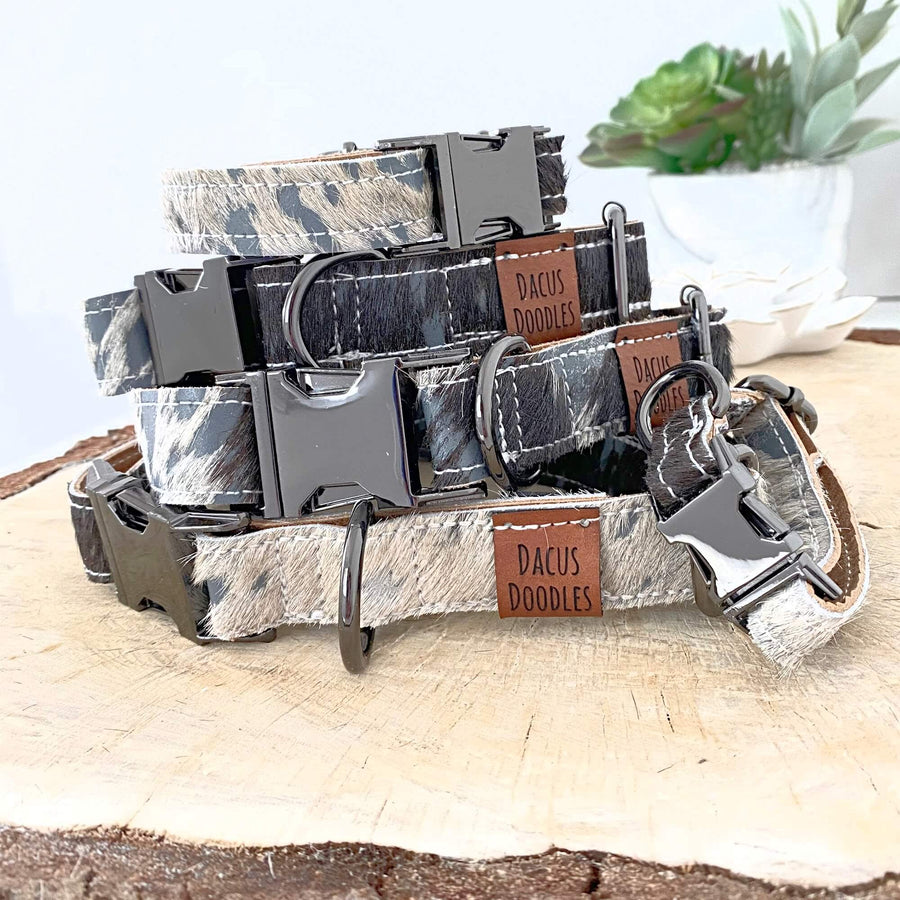 leather dog collars made by dacus doodles