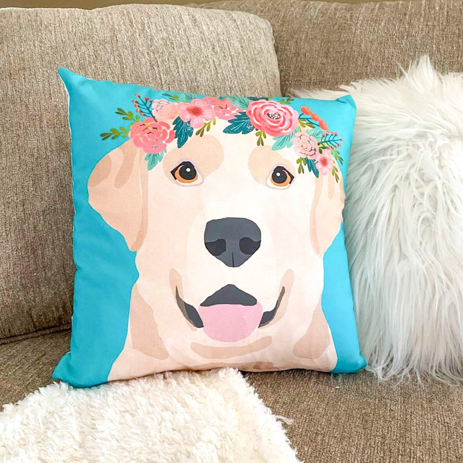 Yellow Labrador Pillow