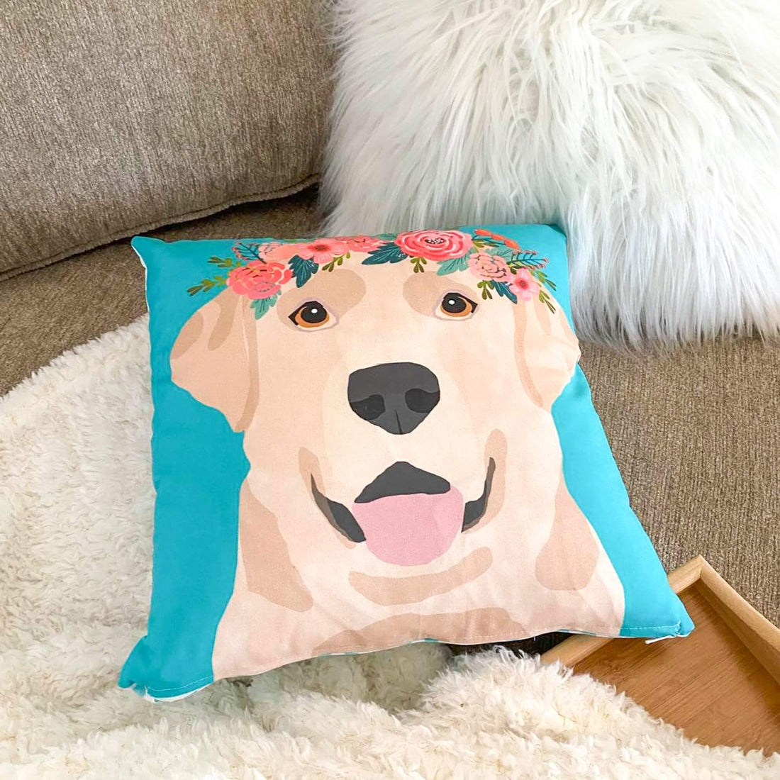 Yellow Labrador Pillow