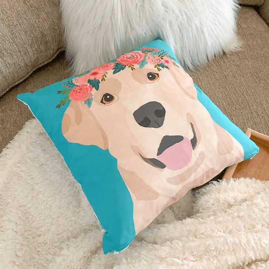 Yellow Labrador Pillow