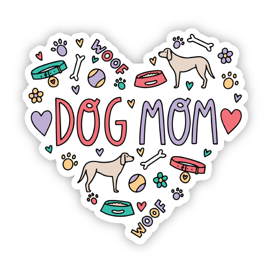 Dog Mom Heart Sticker - Dacus Doodles