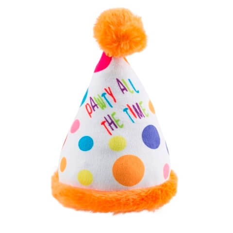 Happy Birthday Pawty Hat Dog Toy - Dacus Doodles